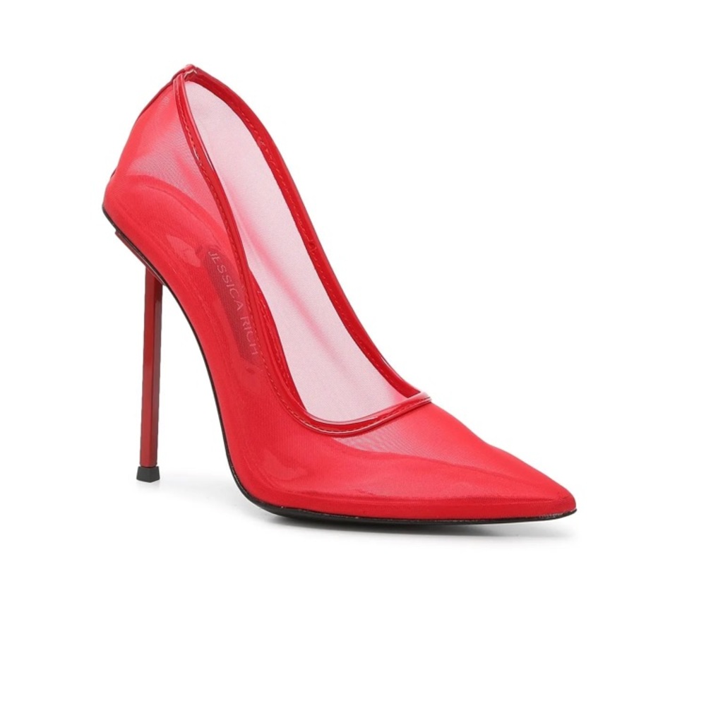 New Jessica Rich Red Mesh Pump size EU 40 (US 10)